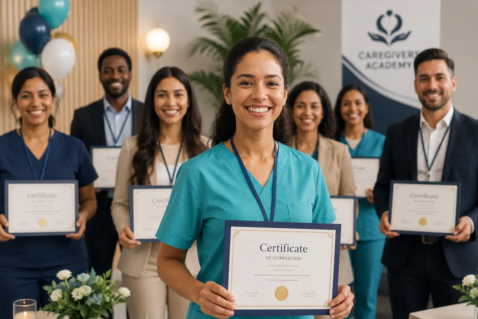 graduation ceremony for certified caregivers